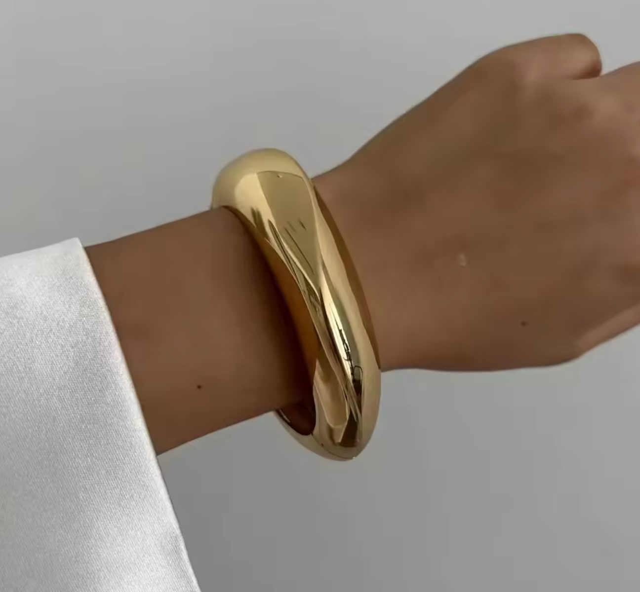Vintage geometrisk armring i rustfrit stål