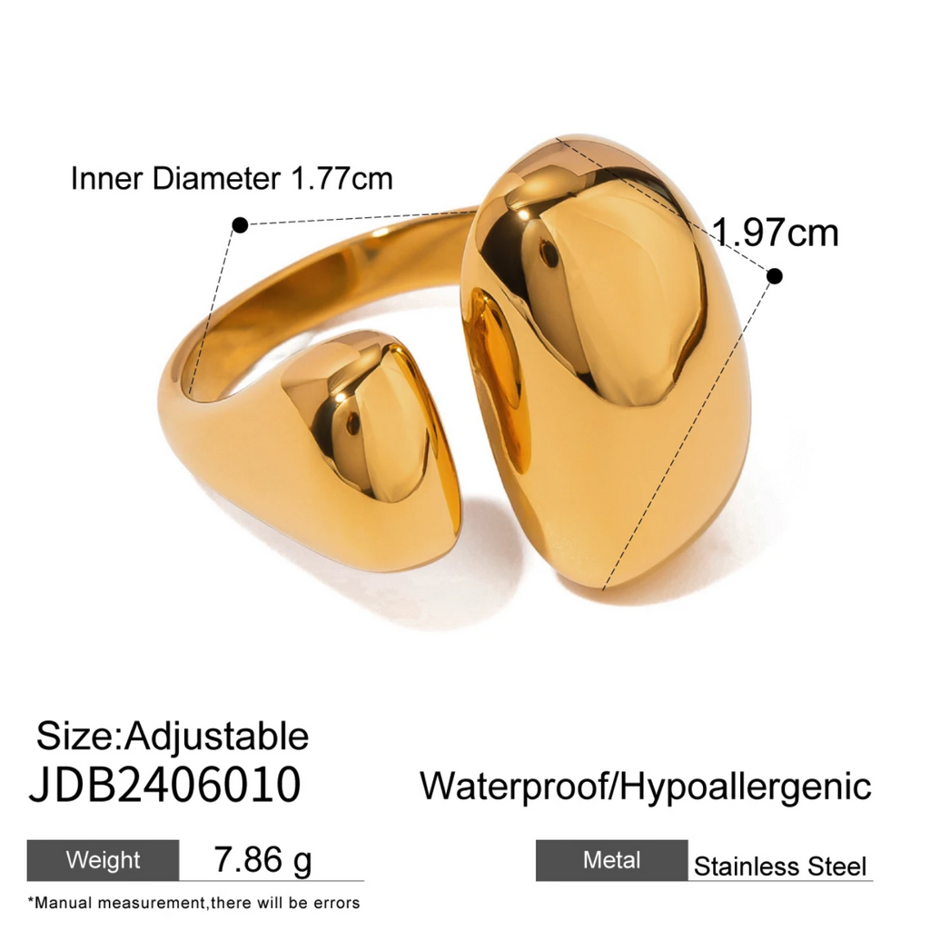 Minimalistisk ring i 316L rustfrit stål